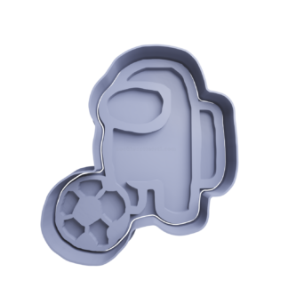 Among Us Football Cookie Cutter