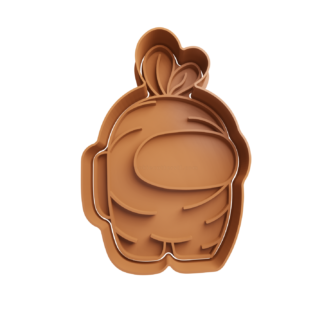 Carrot Among Us Cookie Cutter
