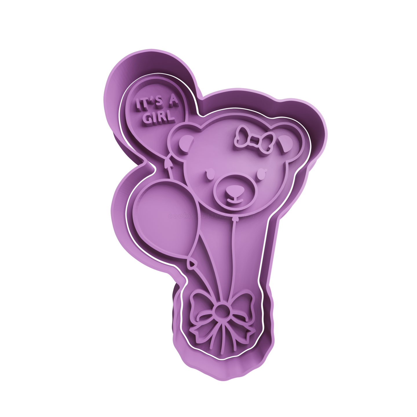 Bear Foil Balloons – Its a Girl Cookie Cutter