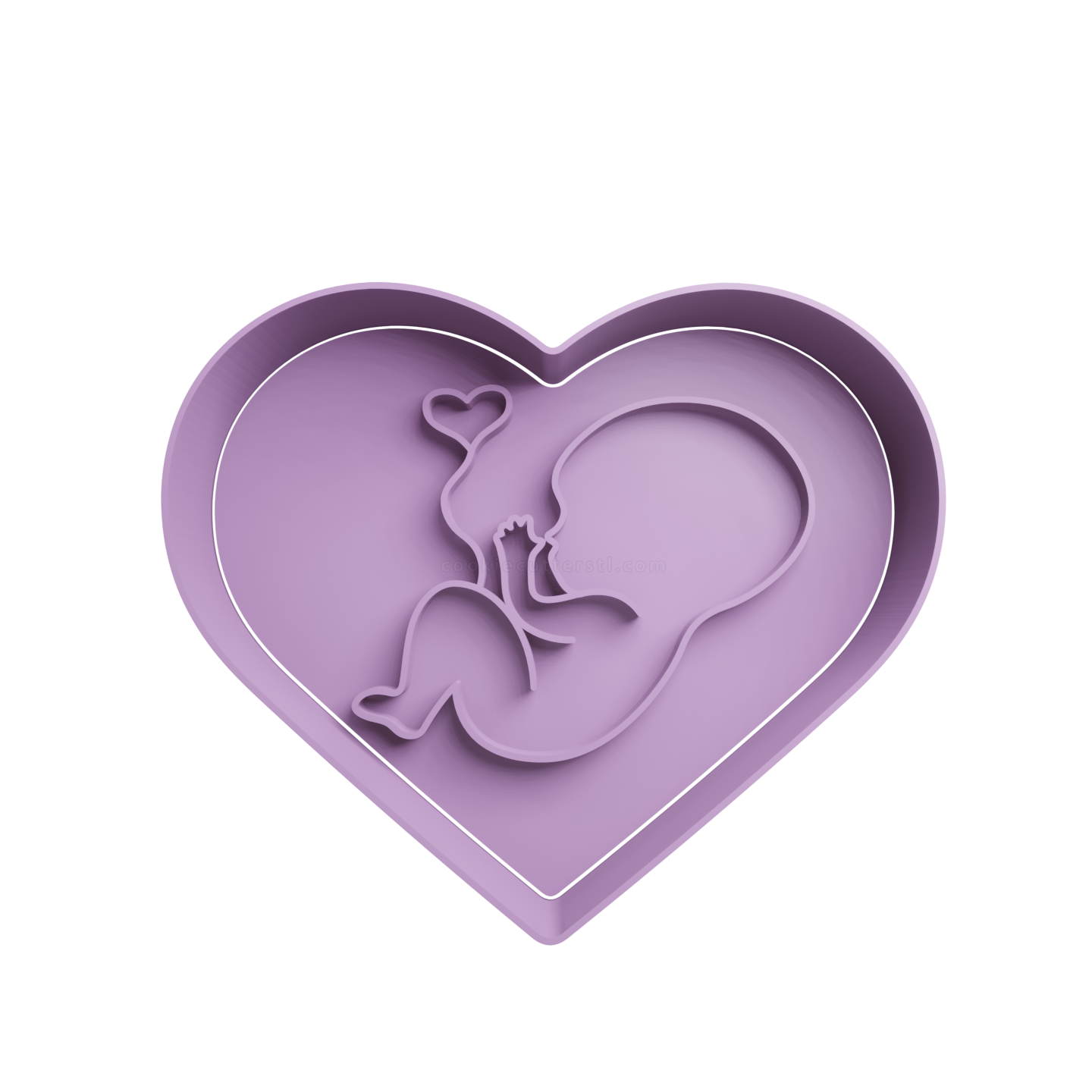 Baby in Heart Cookie Cutter