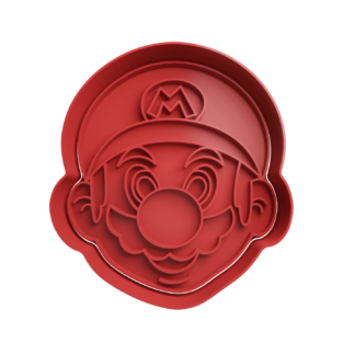 Mario Bros Head Cookie Cutter
