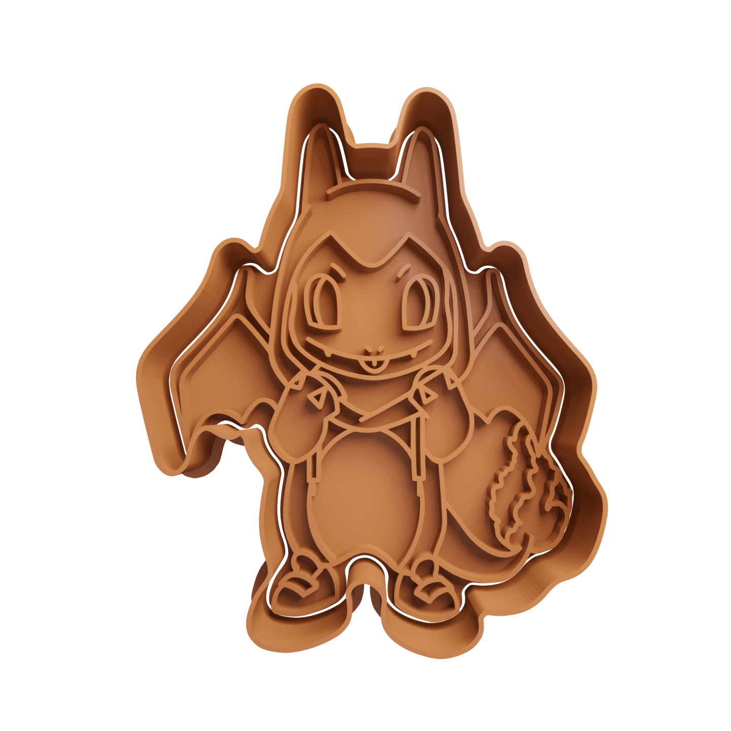 Charmander with Charizard Costume Cookie Cutter