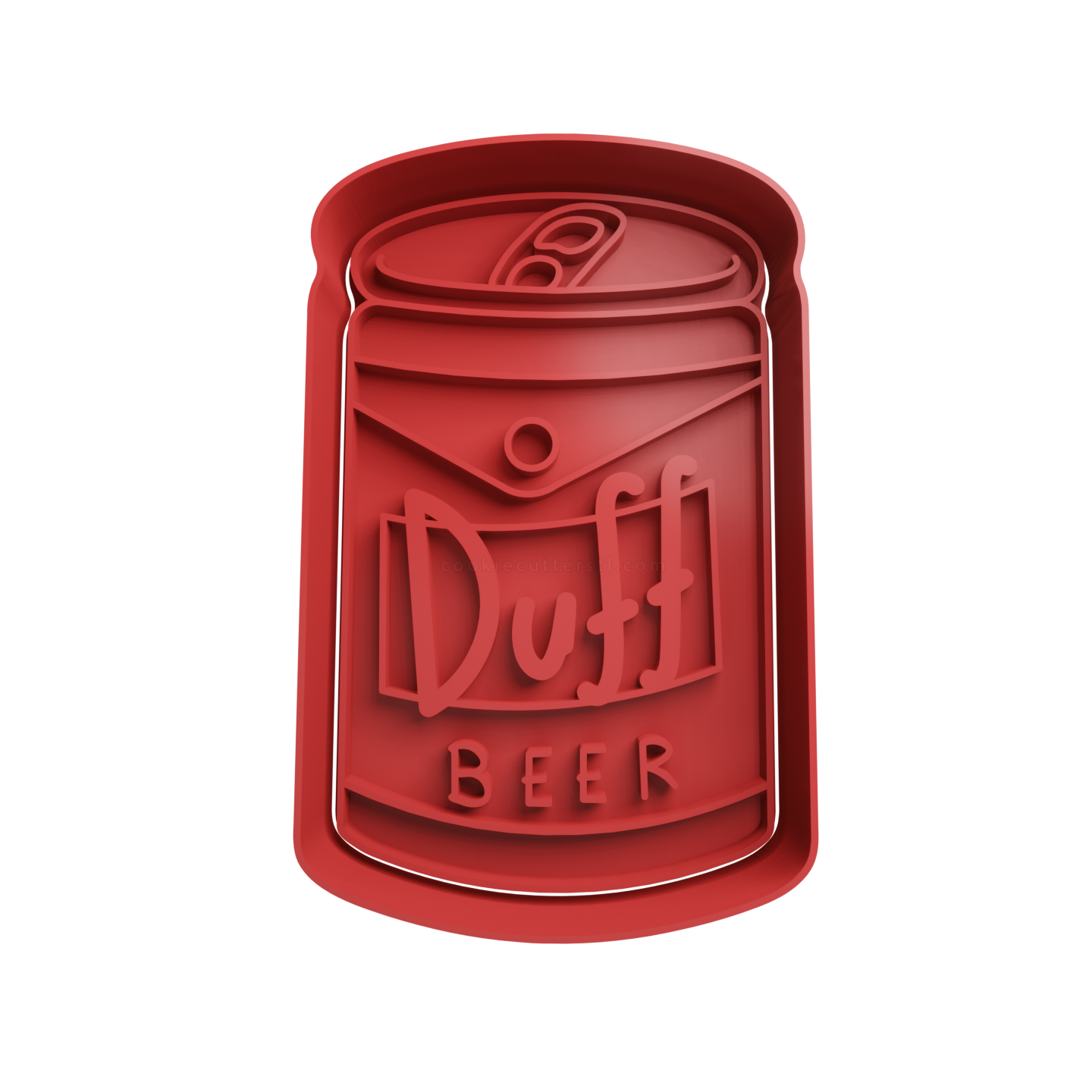 Duff Beer Can Cookie Cutter