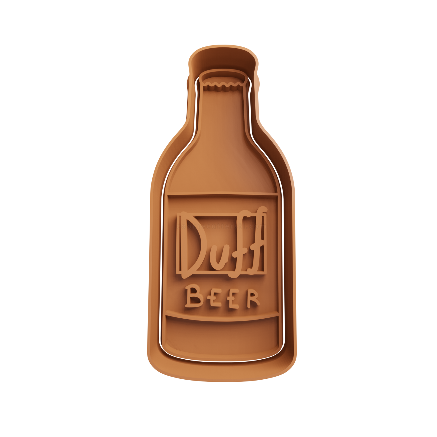 Duff Beer Bottle Cookie Cutter