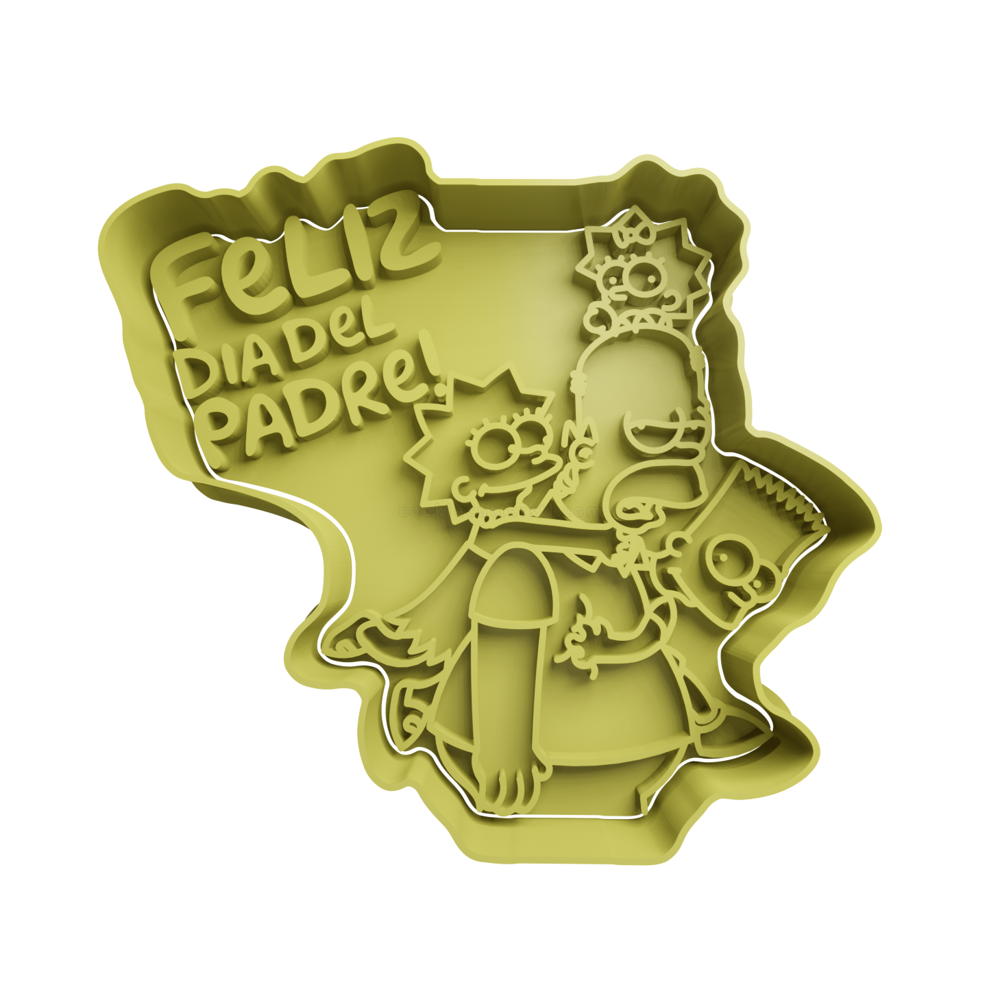Homer -Feliz dia del Padre Cookie Cutter