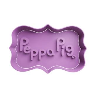 Peppa Pig Logo Cookie Cutter
