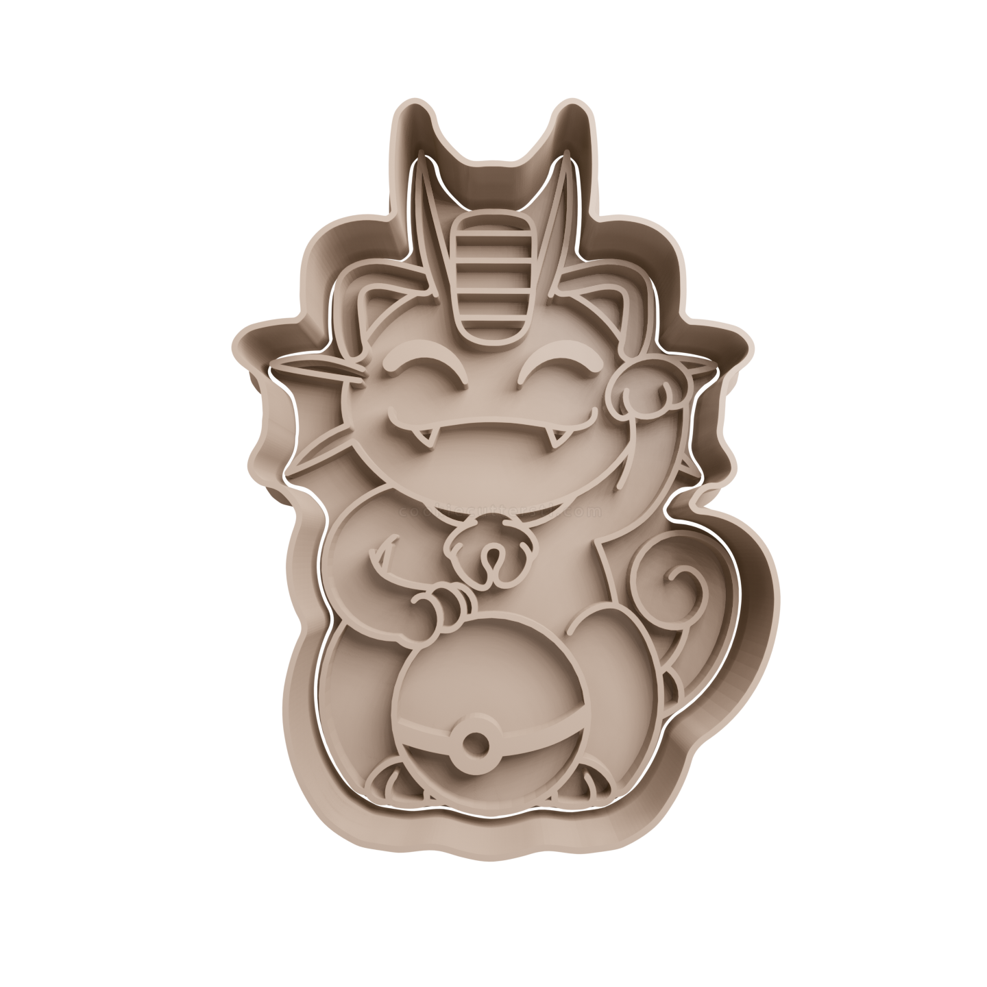Meowth Lucky Cat Cookie Cutter