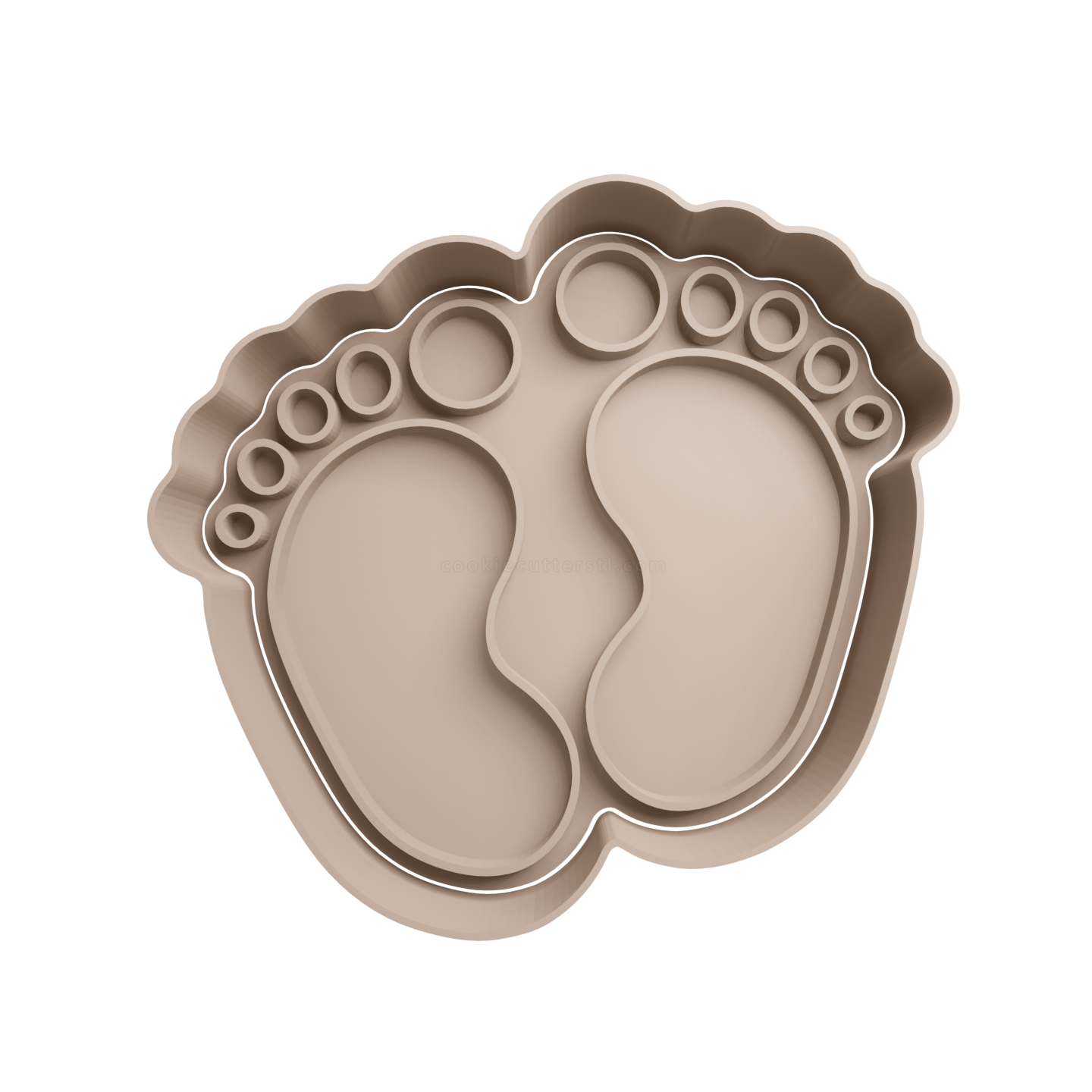 Baby Foots Cookie Cutter 3