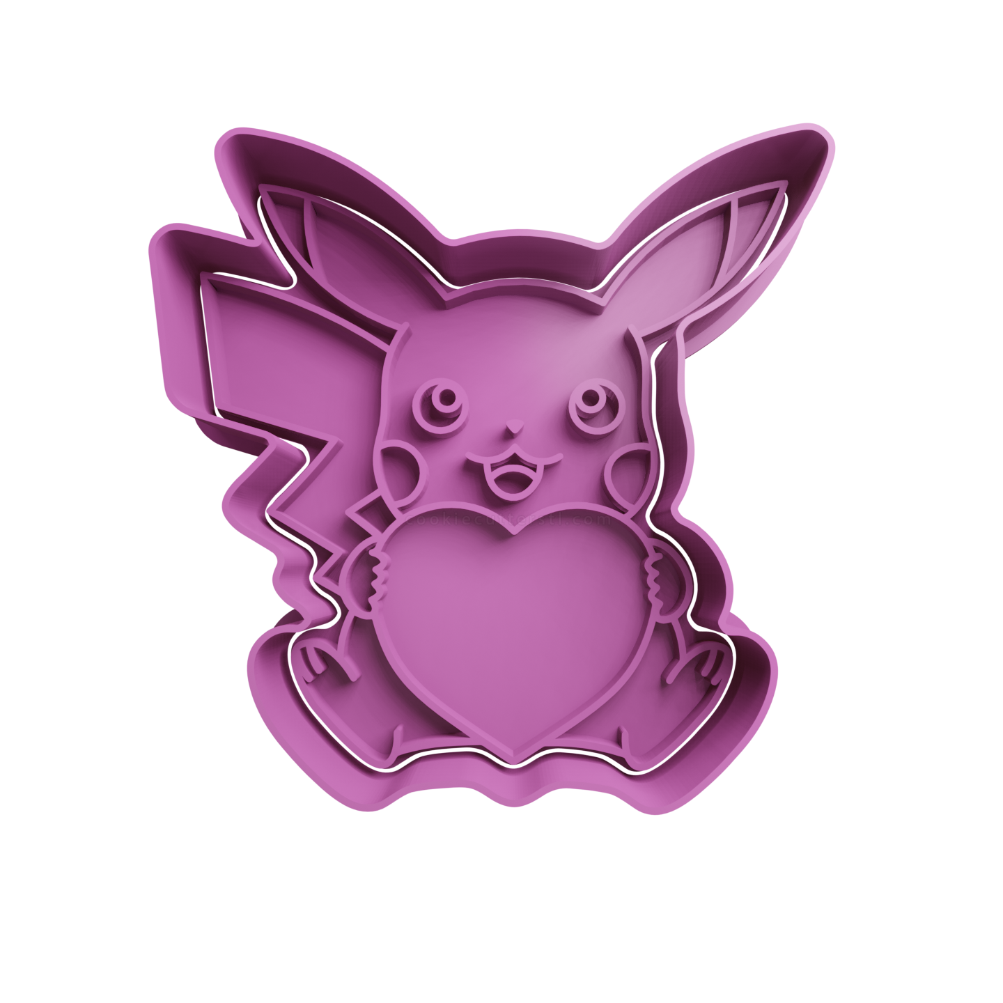 Pikachu with Heart Cookie Cutter