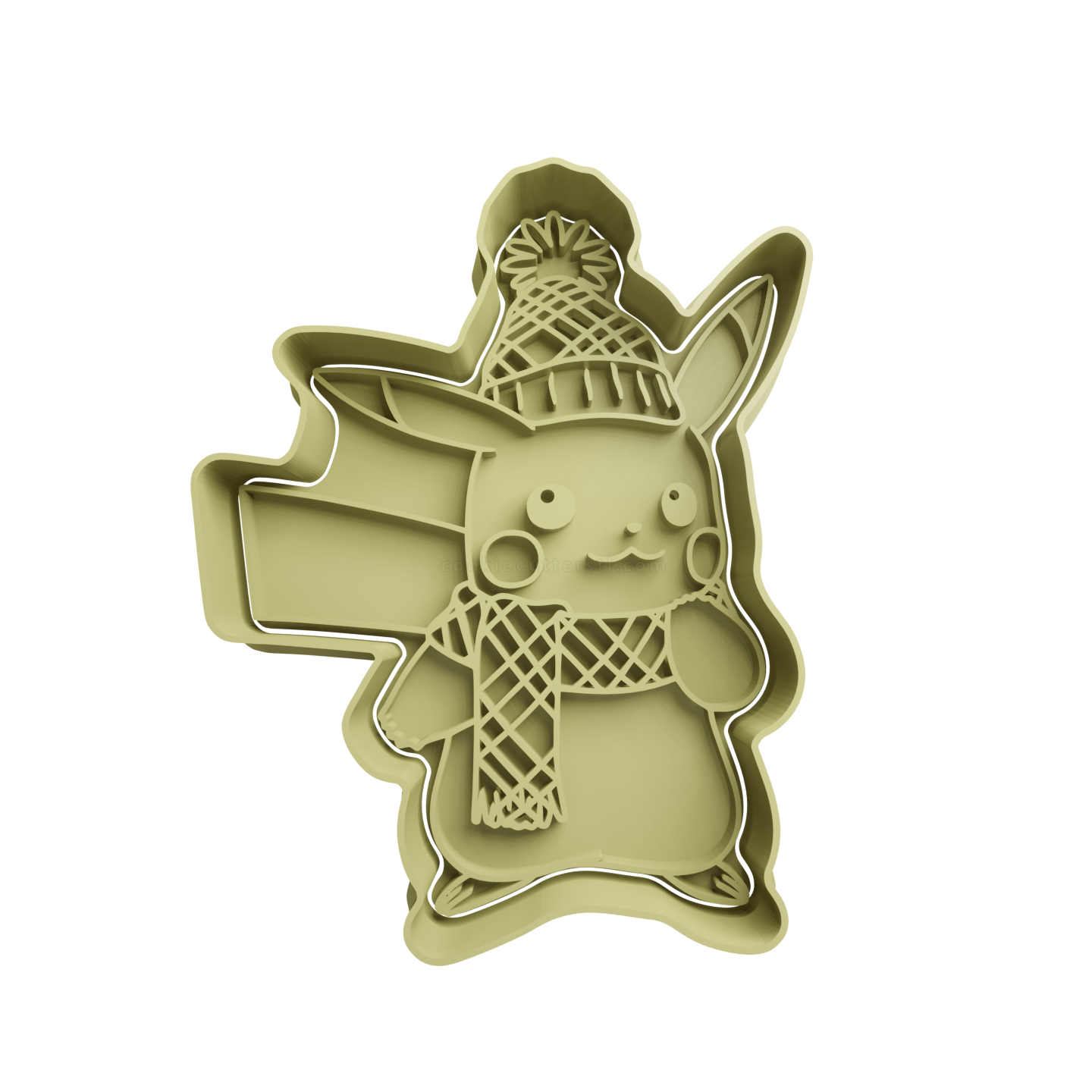 Pikachu with Scarf and Hat Cookie Cutter