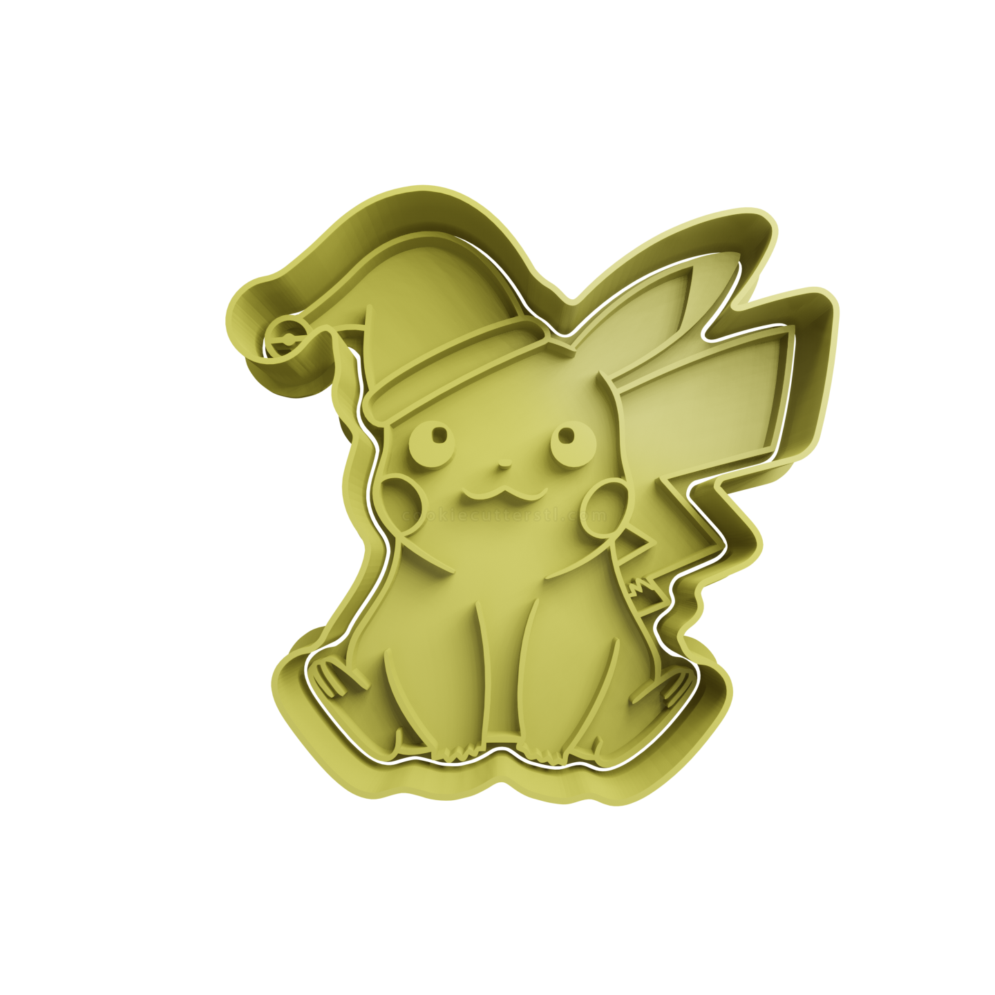 Pikachu with Santa Hat Cookie Cutter 2