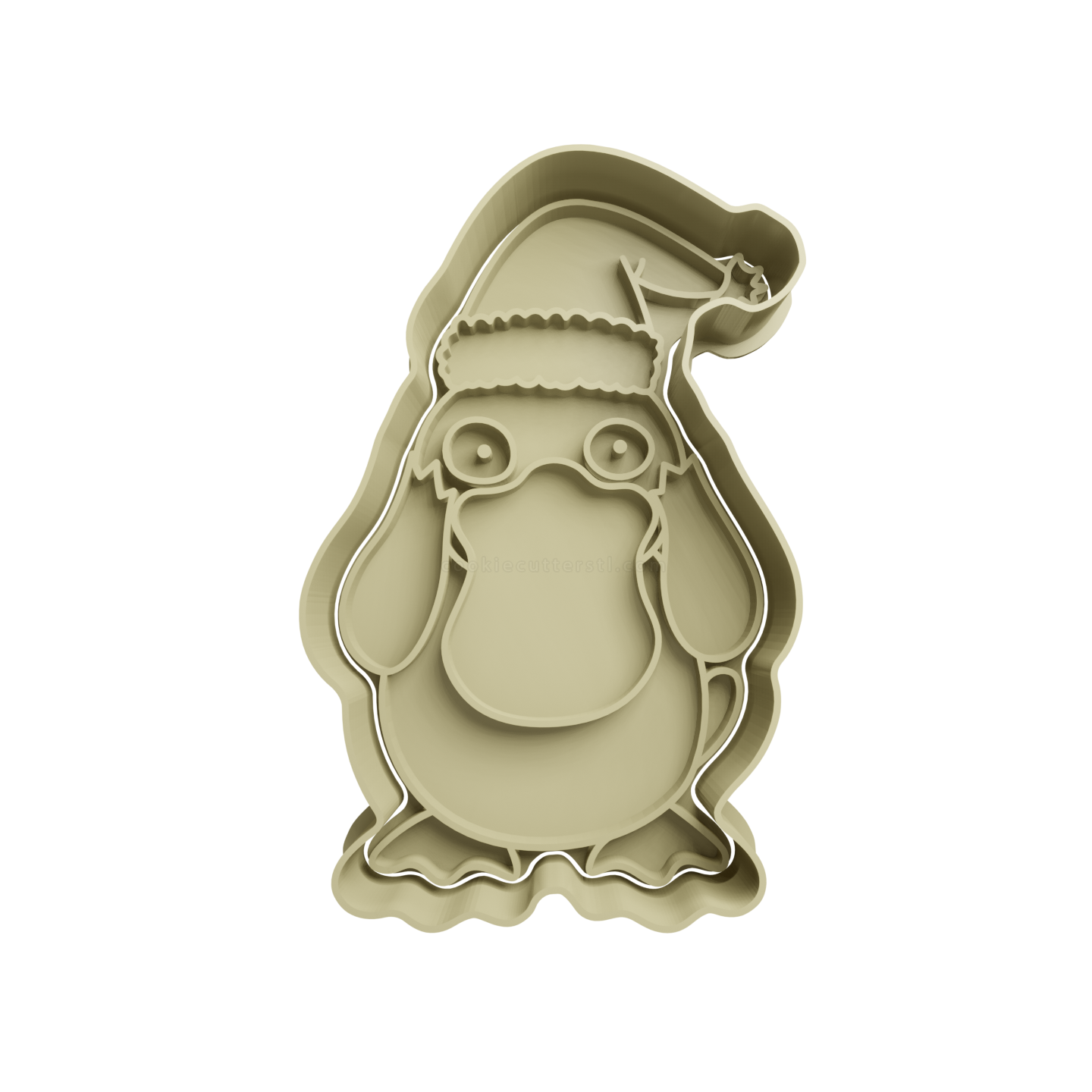 Psyduck with Santa Hat Cookie Cutter