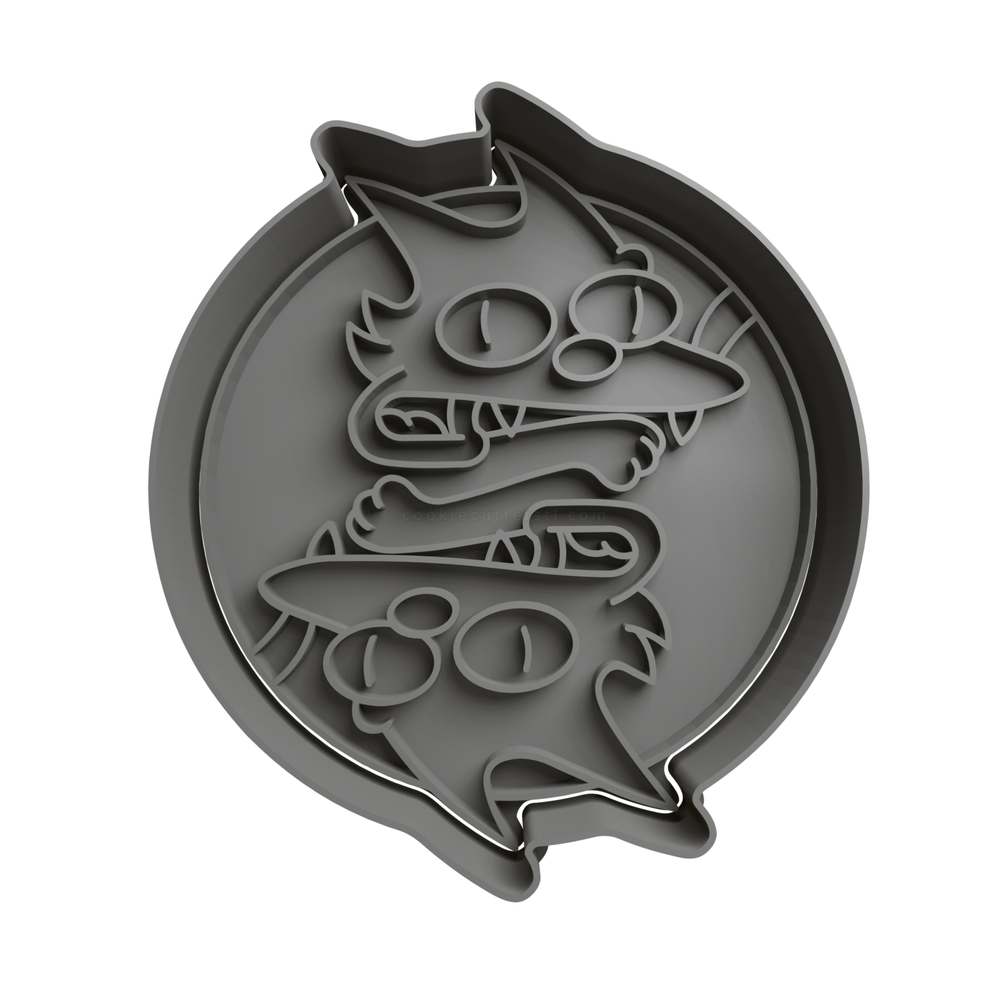 Snowball Ying Yang Cookie Cutter